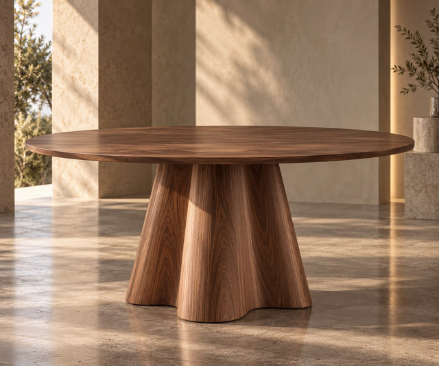 CORTINA masă de dining rotundă, nuc american Diametru (cm): 152
