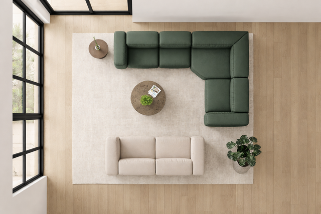 Canapea modulara moderna configurata cu colt