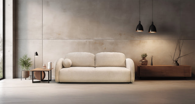 Canapea Romes extensibila textil bej