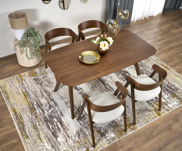 Masă dining LIEGI, vedere laterală