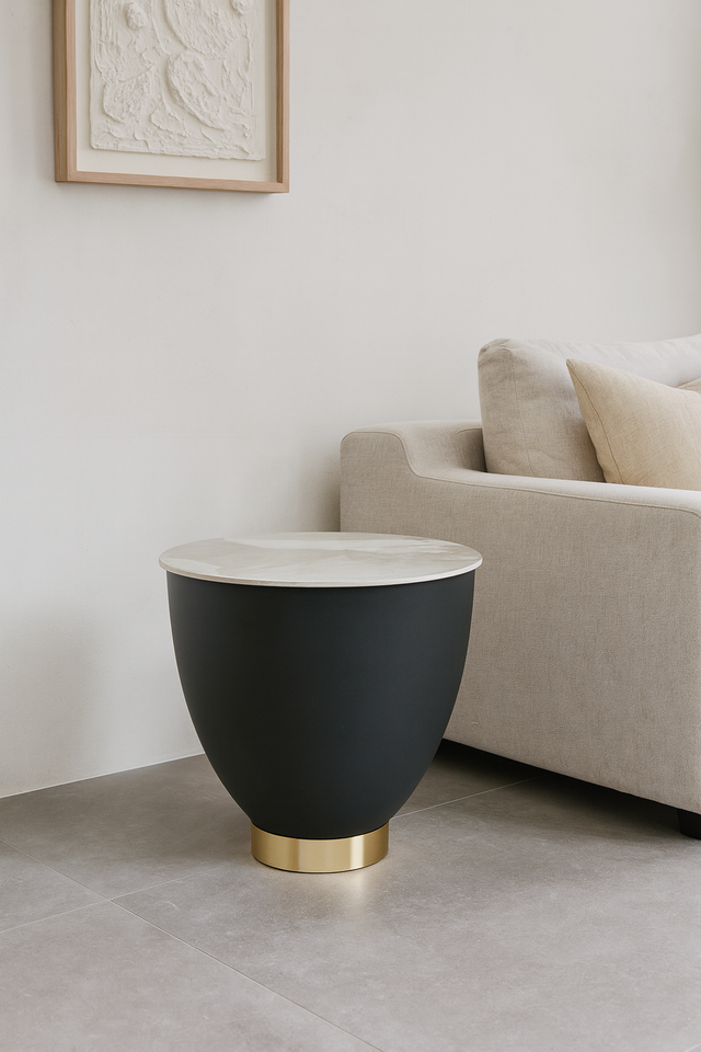 Masuta cafea Sesil S intr-un ambient de living modern