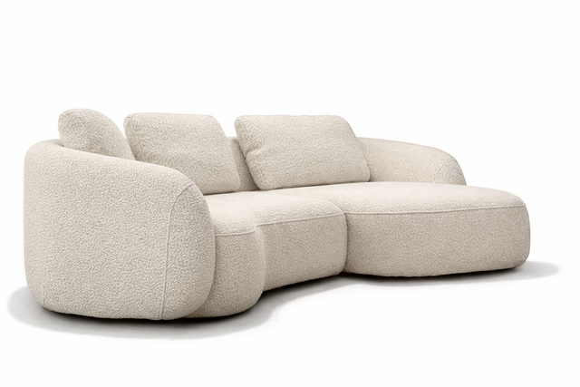 Canapea modulară Omnia Set 1 în nuanță crem, design organic