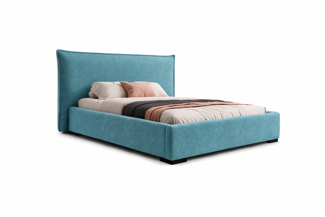 Pat nevada albastru pe un material premium, usor de curatat si personalizat