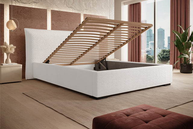 Pat nevada cu somiera metalica si pistoane