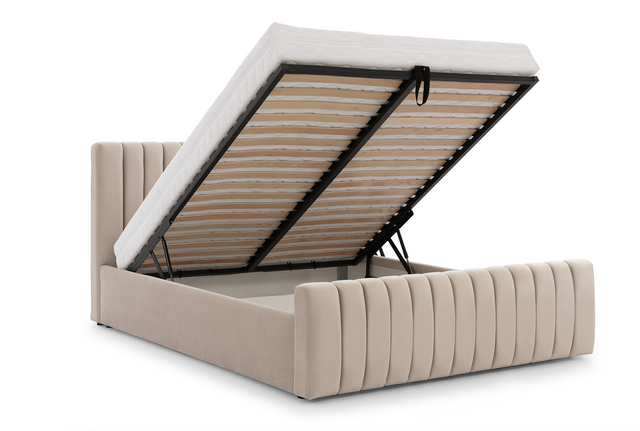 Pat NICHOLAS, vedere laterală, somiera rabatabila