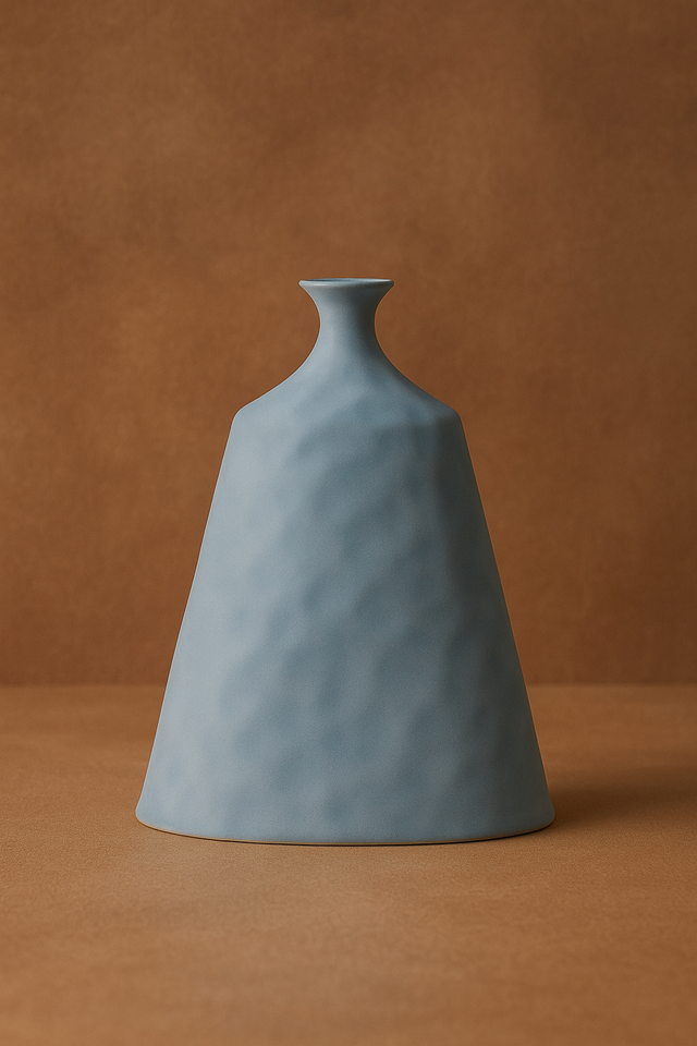 Vaza ceramica silueta baby blue