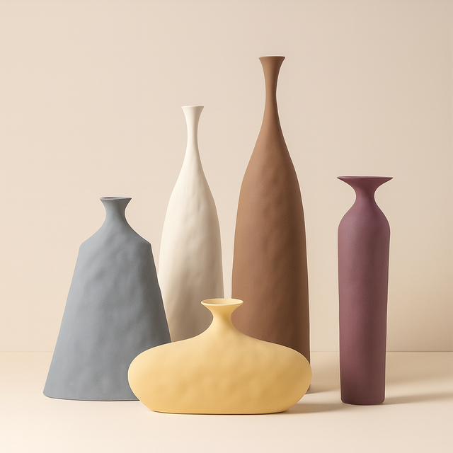 Vaze ceramica in diferite siluete si culori