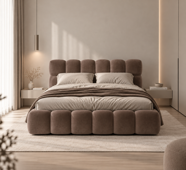 Pat tapițat BOSSI SLIM 140x200, 160x200, 180x200 cu ladă de depozitare