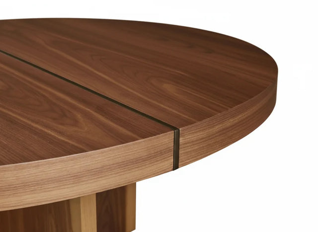 Masă Rotundă din Nuc American Beam