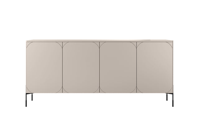 Comoda Sonia 200 4U Beige cu Picioare Metalice