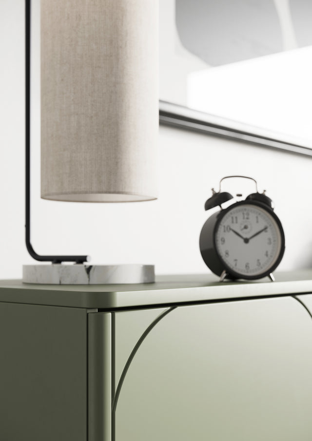 Comoda Sonia 200 4U Olive cu Picioare Metalice