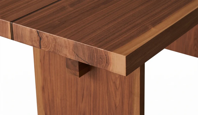 Masă Dining din Nuc American Beams