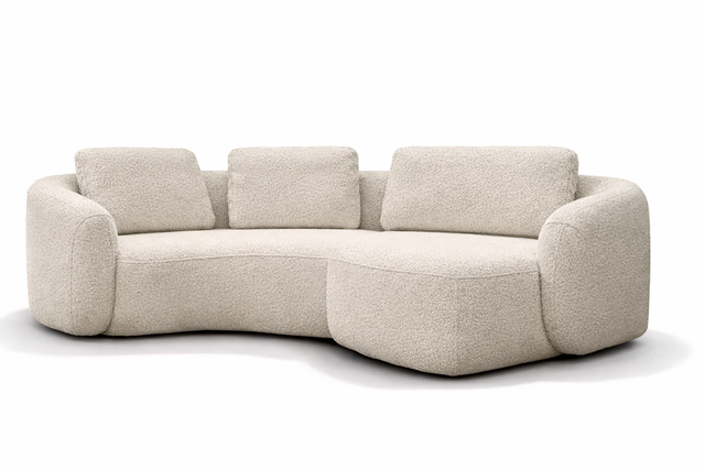 Canapea modulară crem Omnia Set 1, stil contemporan