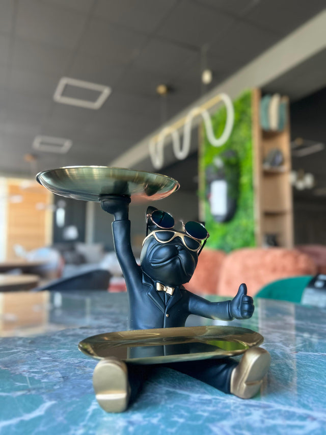 Cățeluș OK Deco KSPT1003 – figurină decorativă modernă pentru interior