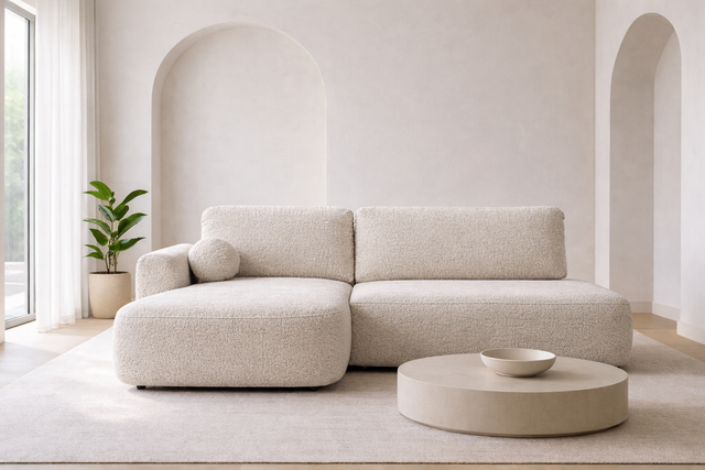 Coltar Aria extensibil pe material premium plusat si vedere frontala