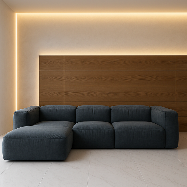 canapea LOFT modulară fără funcții electrice, design modern premium