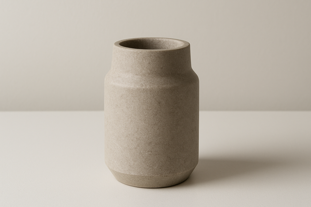 deco stone vase with minimalism design