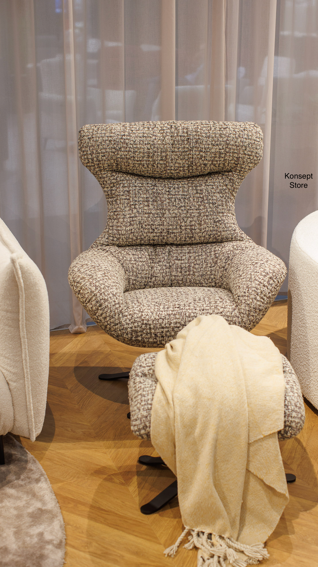 Fotoliu LUNNO cu material textil premium