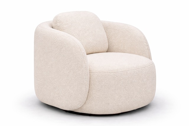 Fotoliu OMNIA rotativ stil minimalist pe material easy clean
