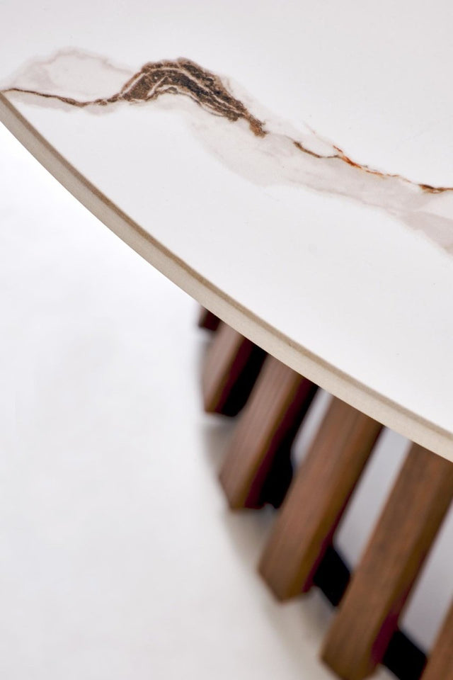 Blat măsuță de cafea ARINA, detaliu finisaj