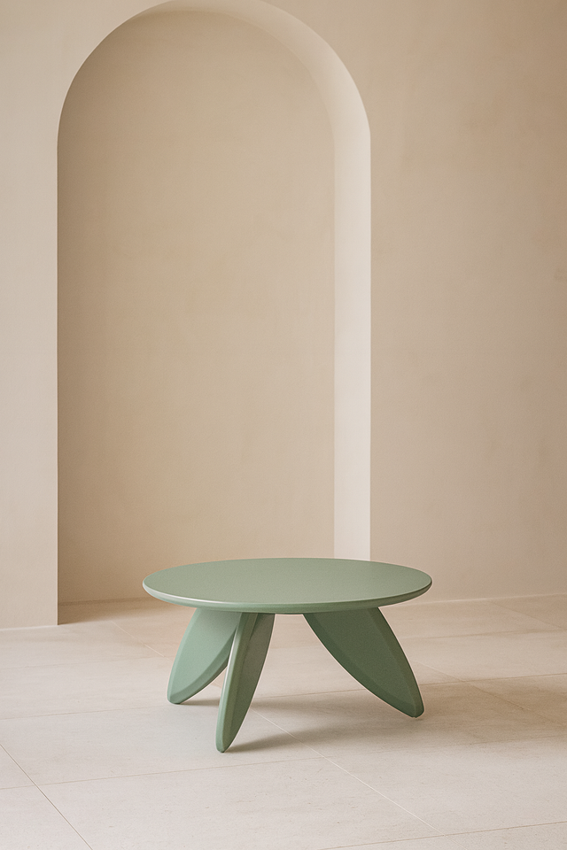 Măsuță de cafea ORA într-un living minimalist