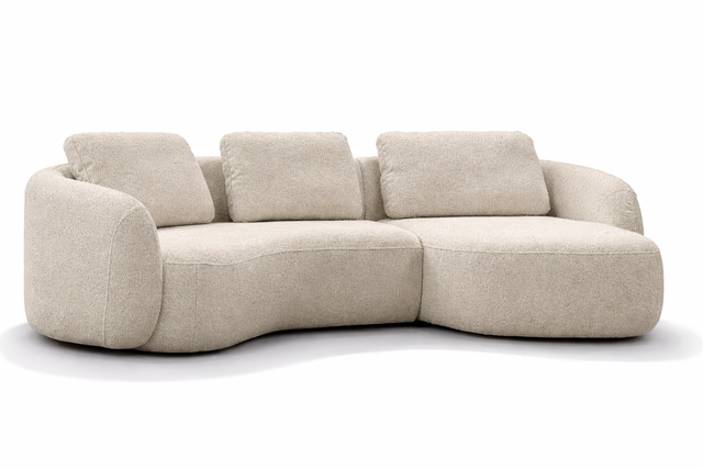 Canapea modulară Omnia Set 1 cu design curbat și forme rotunjite