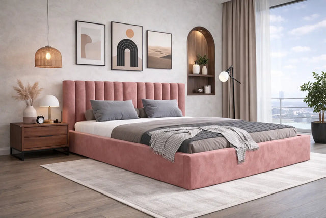 Pat matrimonial VEGAS 180x200 cu ladă de depozitare