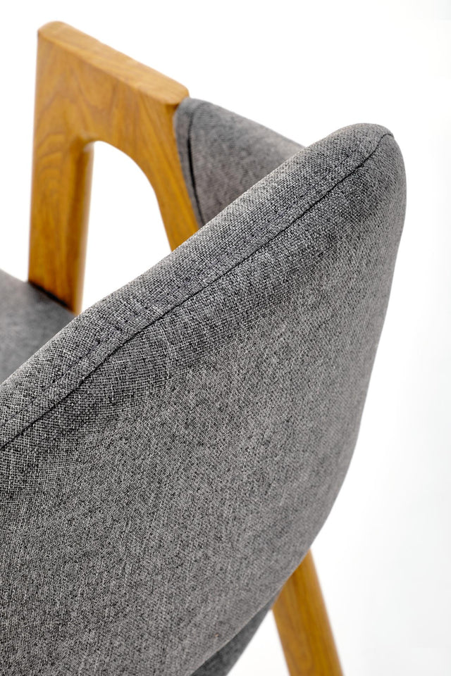 Detaliu spătar Scaun Ruby, design ergonomic și finisaje elegante