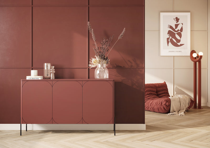 Comoda Sonia din MDF burgundy