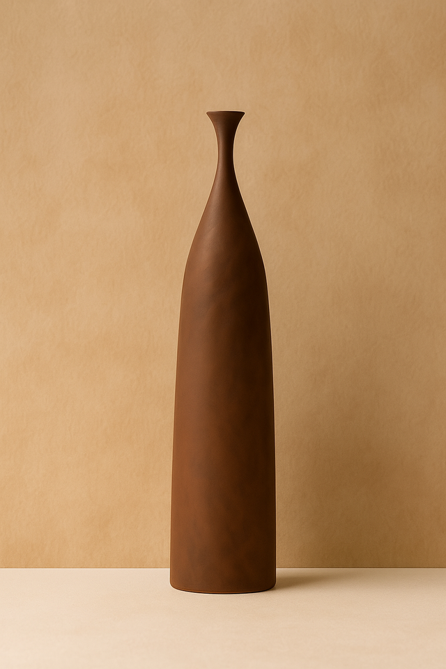 Vaza ceramica in culoare maro